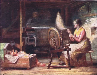 Et hjem i Donegal, fra Peeps at Many Lands: Ireland utgitt av Adams & Charles, 1909